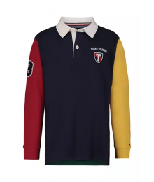 Tommy Hilfiger Color Block Rugby Graphic Polo Shirt
